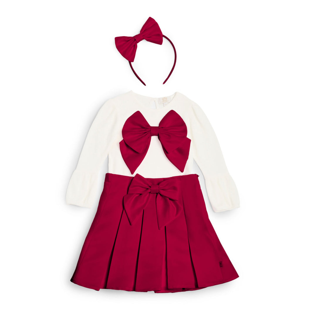 CARAMELO SKIRT SET WITH HEADBAND