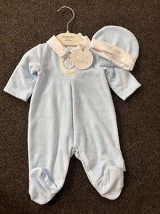 BLUES BABY BABYGROS WITH HAT