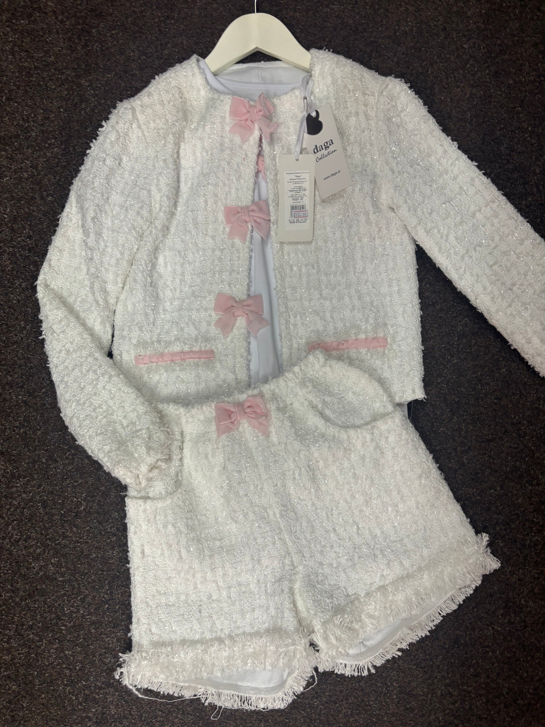 Daga short set with t shirt and jacket
