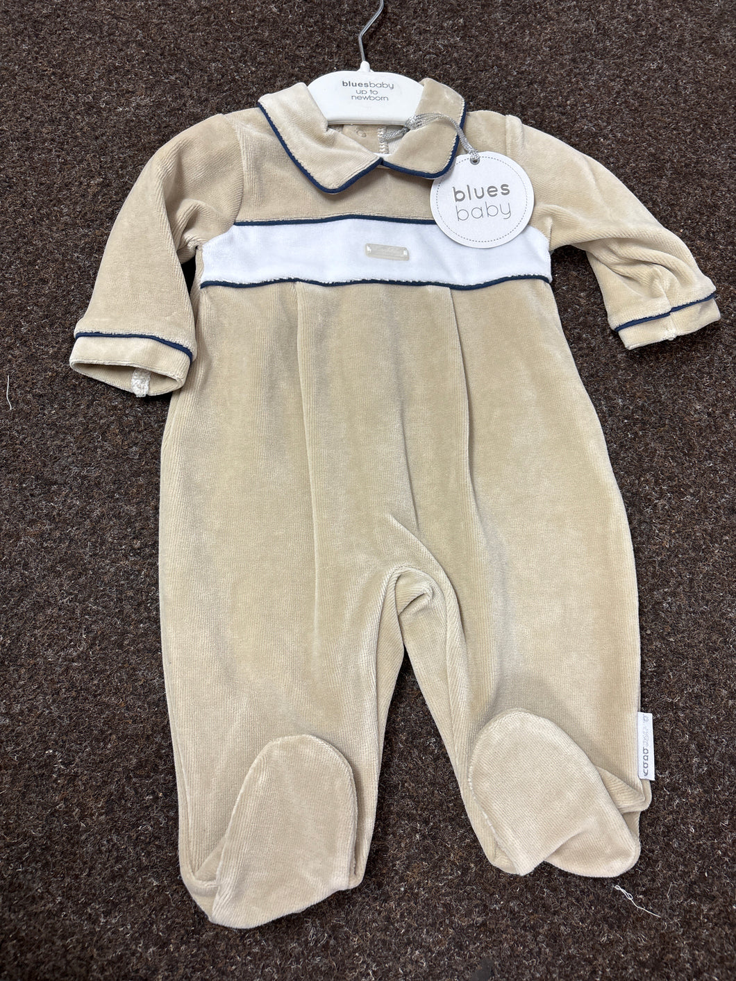 Blues baby babygro