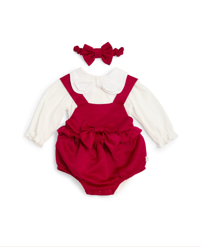 CARAMELO ROMPER SET WITH SOFT HEADBAND
