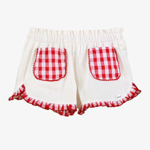 Load image into Gallery viewer, MIRANDA Red &amp; White Gingham Girls Short Set - 616/23
