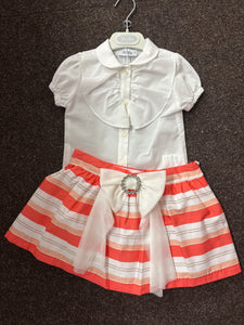Rochy SS25 orange skirt set