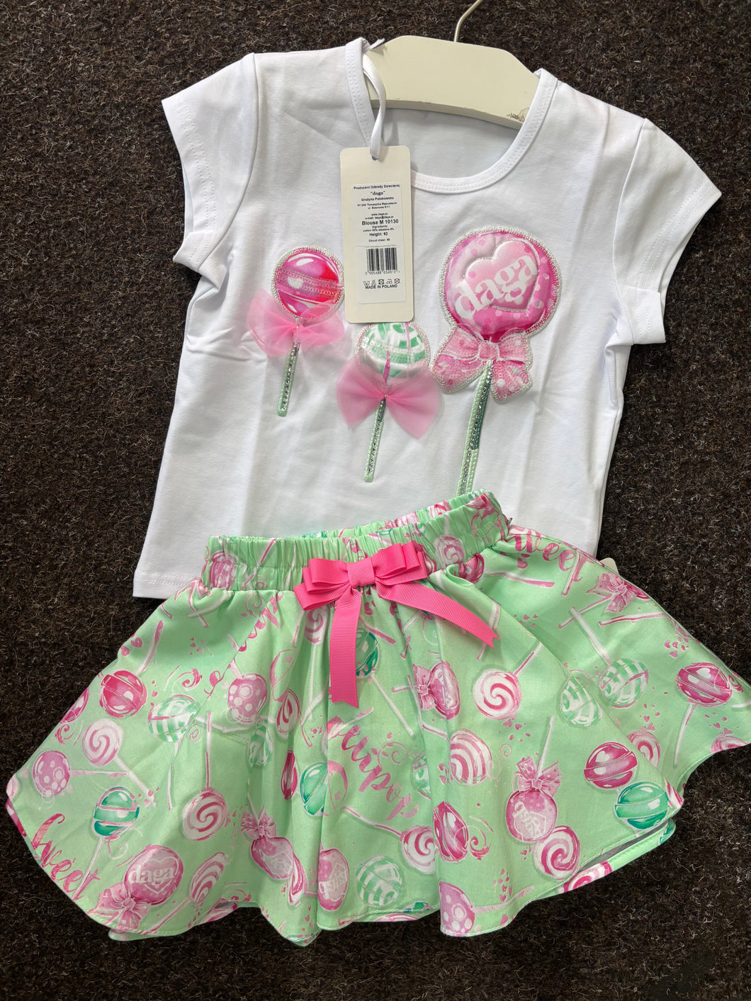 Daga lollipop skirt set