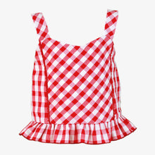 Load image into Gallery viewer, MIRANDA Red &amp; White Gingham Girls Short Set - 616/23
