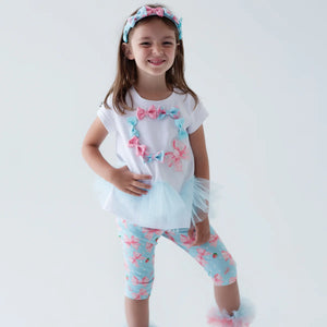 Daga blue bow legging set
