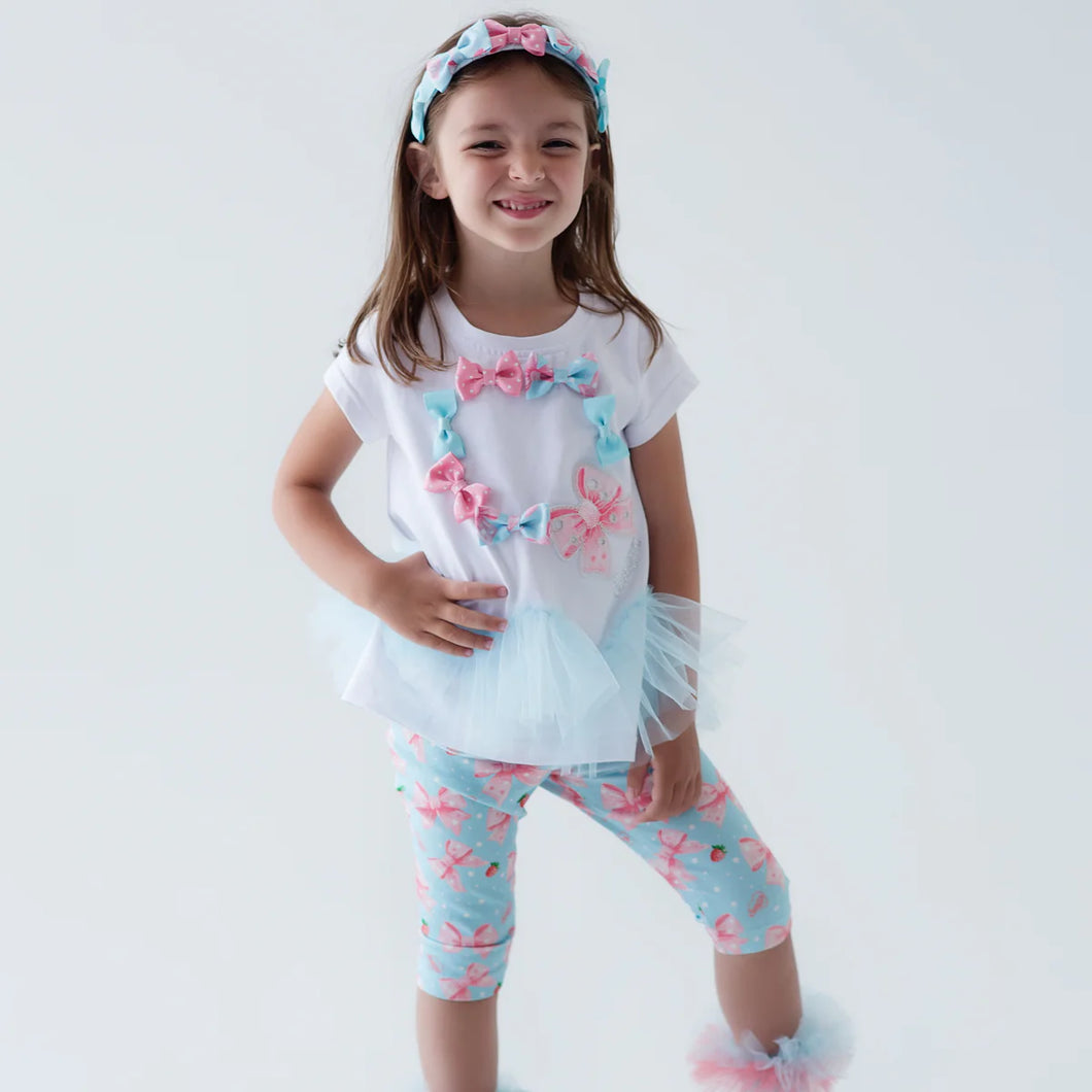 Daga blue bow legging set