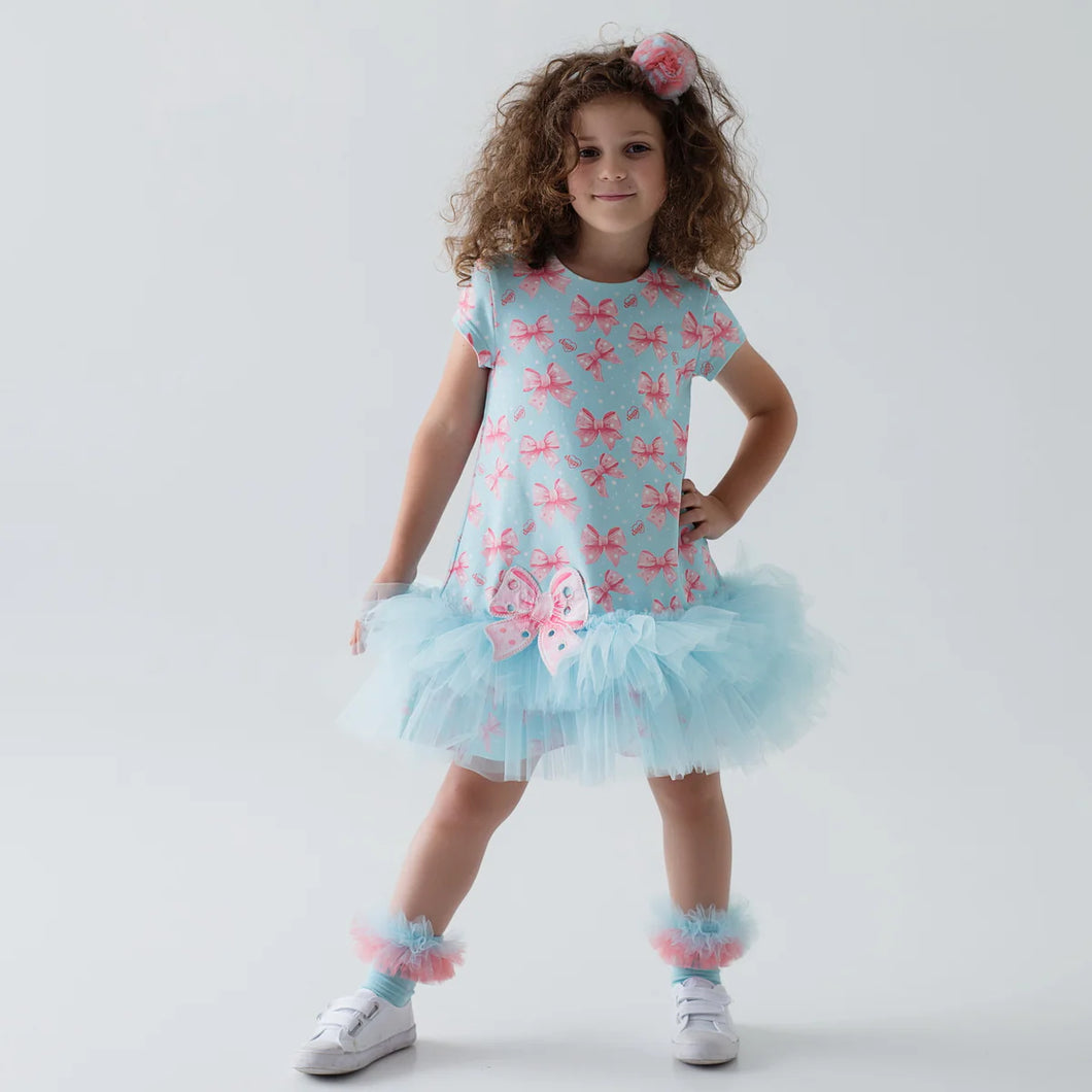 Daga blue bow dress