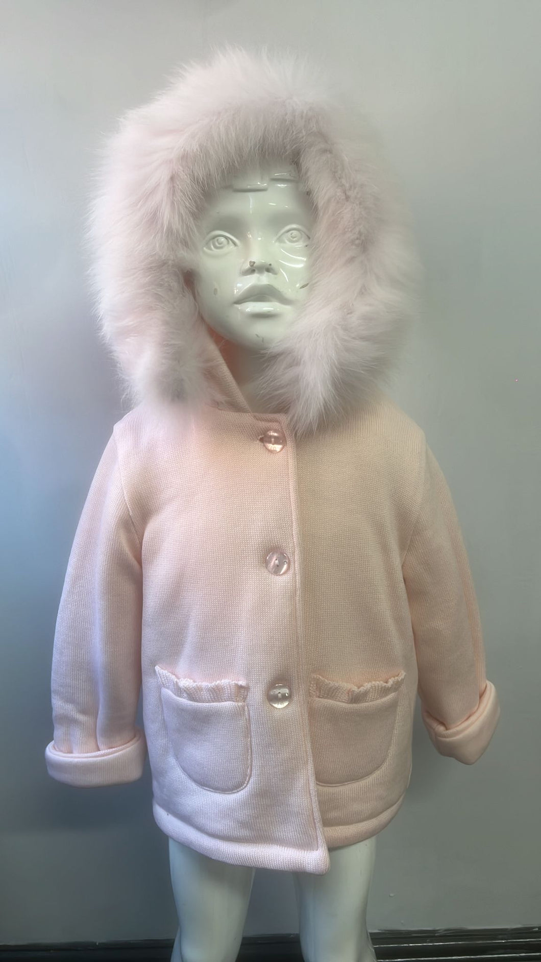 Bimbalo pink knitted coat
