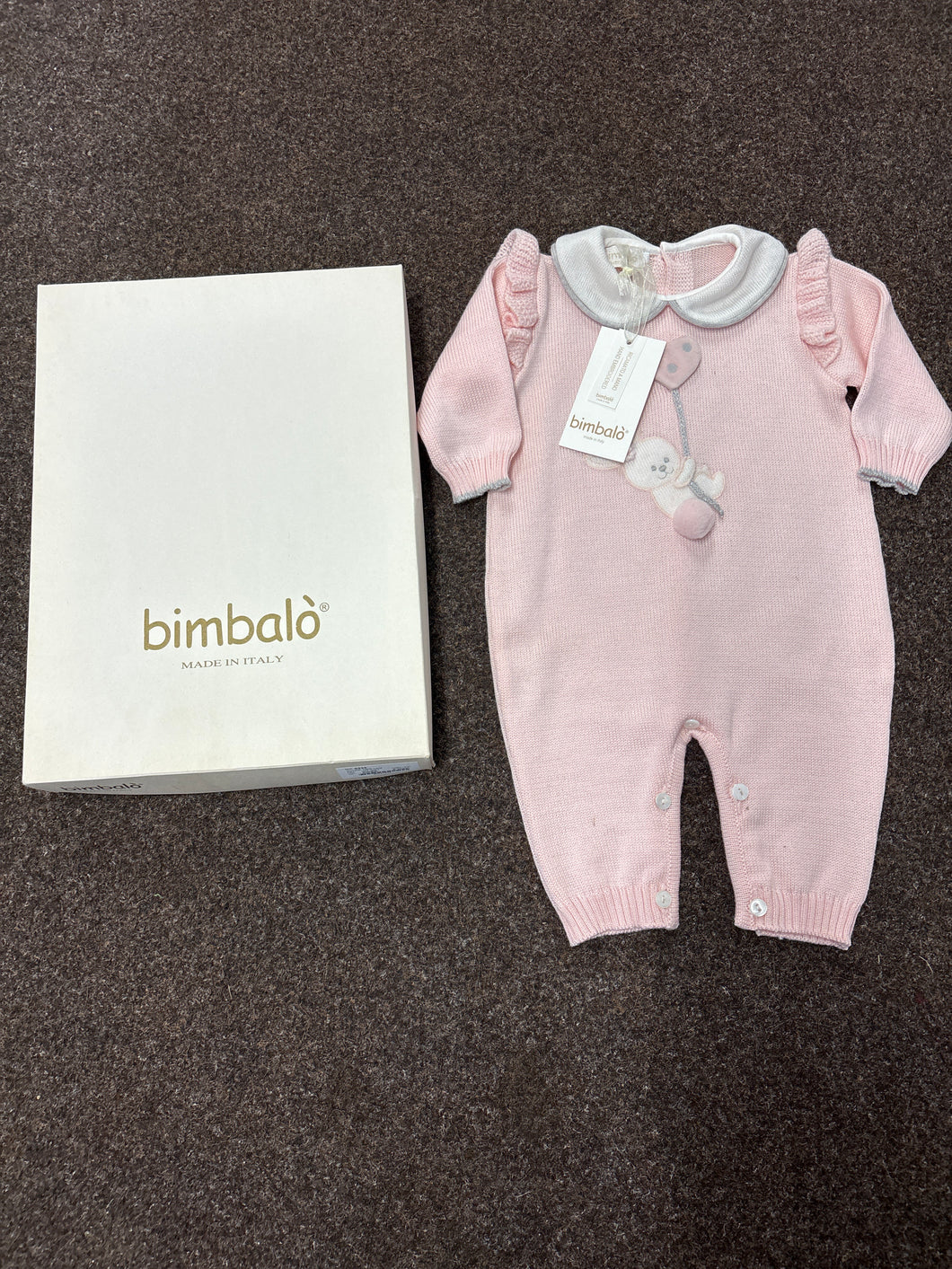 Bimbalo baby pink romper