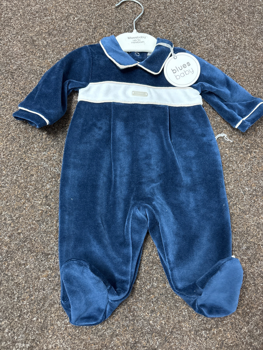 Blues baby babygro