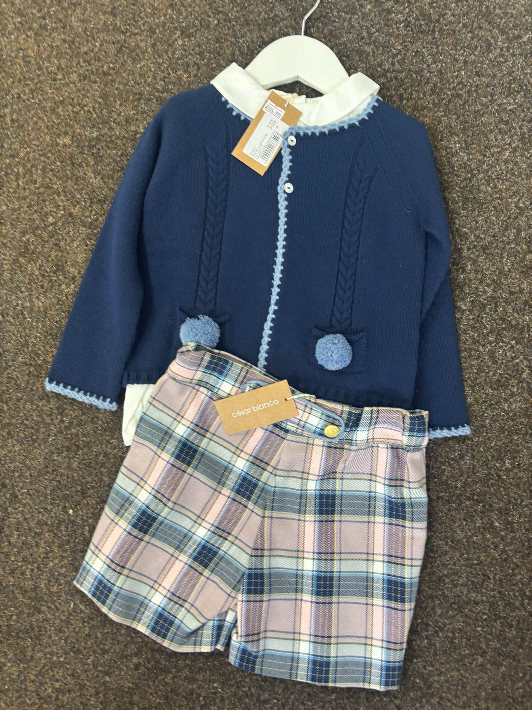 Cesar blanco short set