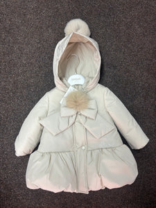 BIMBALO BOW/POMPOM COAT