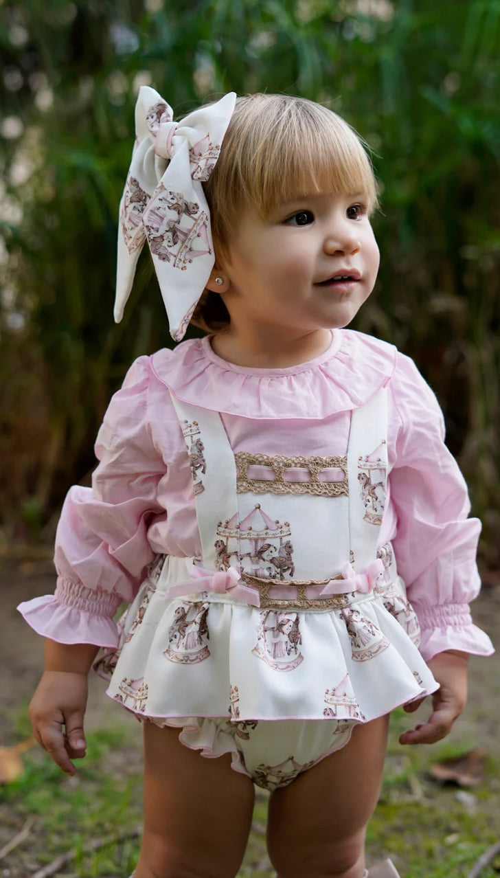 Babine pink romper set