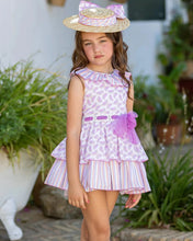 Load image into Gallery viewer, BABINE SS25 - GIRL&#39;S LILAC MELONS PRINT DRESS
