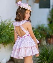 Load image into Gallery viewer, BABINE SS25 - GIRL&#39;S LILAC MELONS PRINT DRESS

