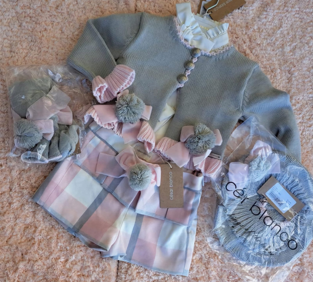 Cesar blanco short set