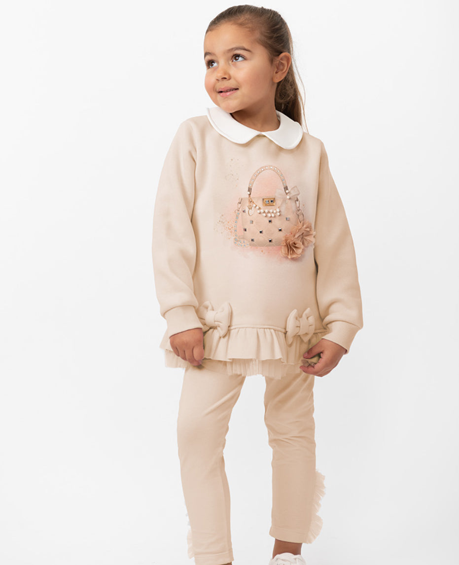Caramelo beige tracksuit