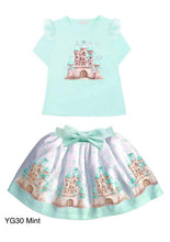 Load image into Gallery viewer, Diamond stone skirt set
