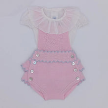 Load image into Gallery viewer, Baby Pink and Blue Romper and Blouse 10022
