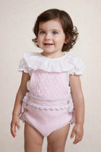 Load image into Gallery viewer, Baby Pink and Blue Romper and Blouse 10022
