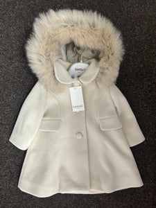 Bimbalo Fur hood cashmere coat