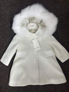 Bimbalo Fur hood cashmere coat