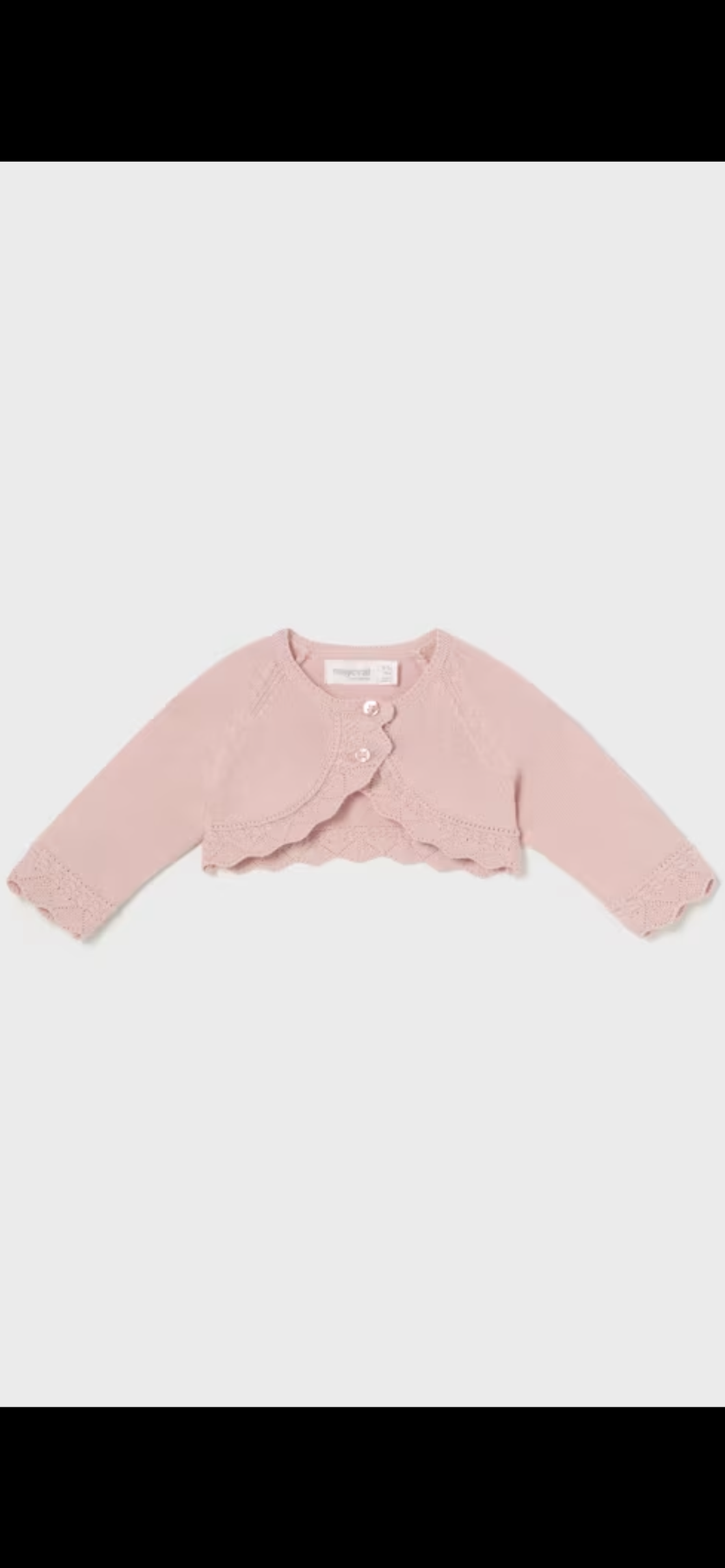 (C) Newborn Girl Tricot Bolero