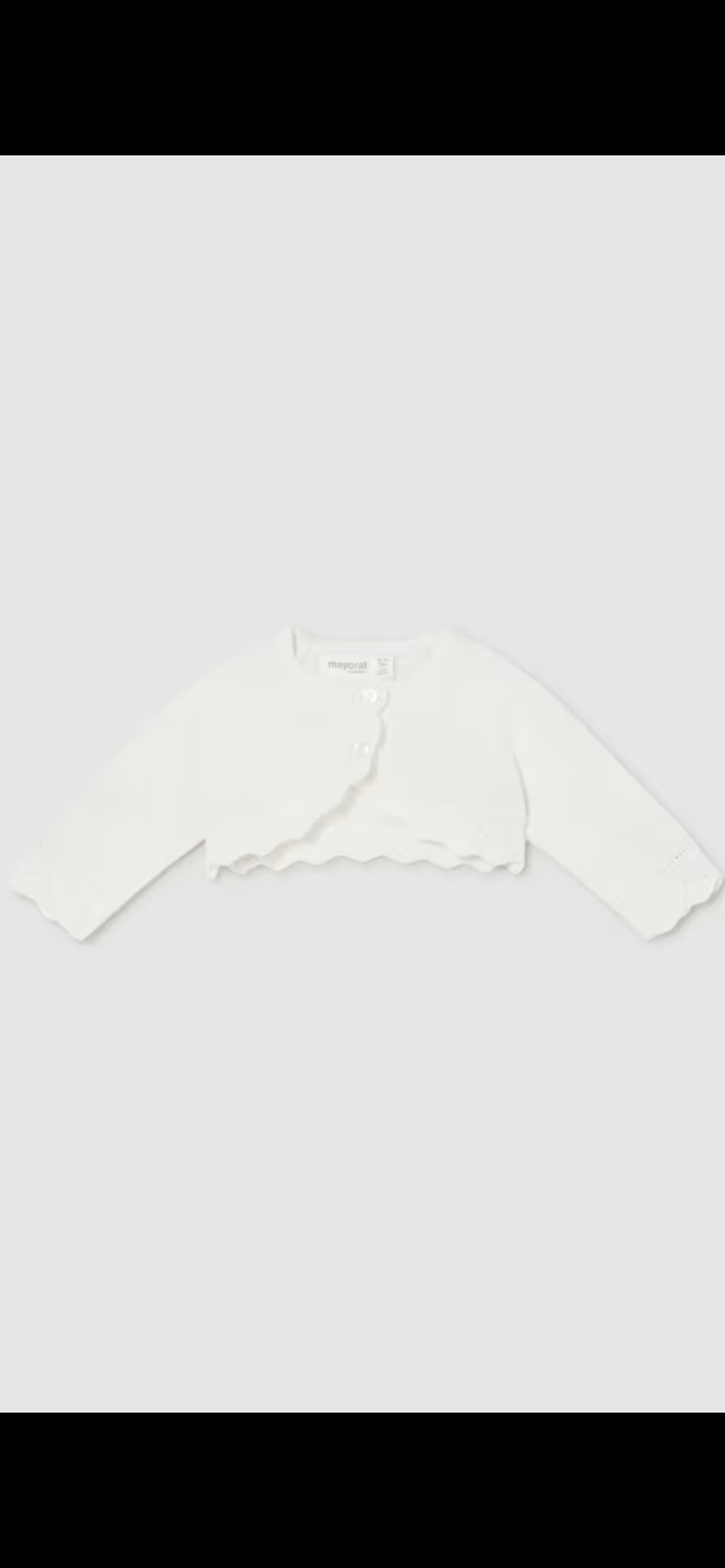 (F) Newborn Girl Tricot Bolero