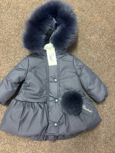 BIMBALO BOW AND POM POM COATS